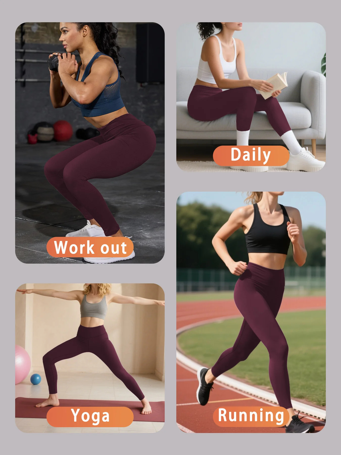 حجم كبير المرأة طماق فائقة النعومة عالية الخصر البطن التحكم تجريب اليوغا الجري الرياضية رفع الصالة الرياضية اللياقة البدنية طماق #4