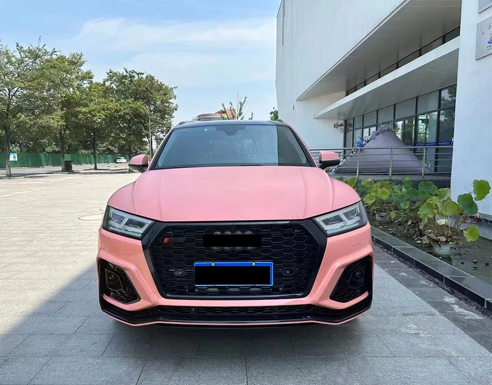 RSQ5 Bodykit For 2018 to 2020 Q5 SUV Modify The Appearance Kit Q5 To RSQ5 Front Bumper Grille Honeycomb Rear Diffuser With Tips