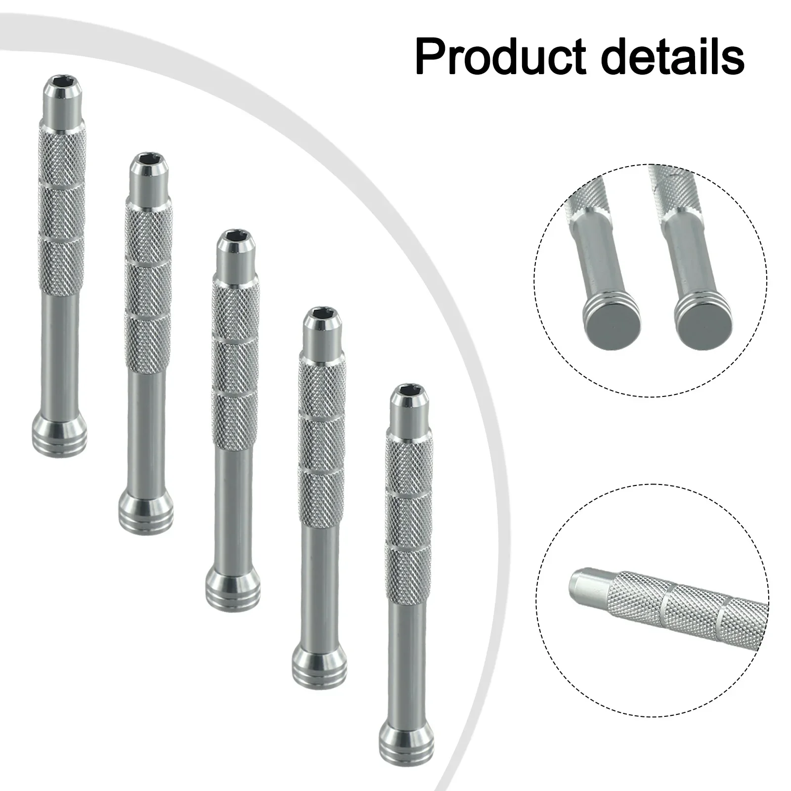 Mango de destornillador magnético de precisión, soporte de cabeza de lote, herramienta de mano de reparación de teléfonos móviles, broca hexagonal de bayoneta, herramientas manuales de reparación, 1 ud.