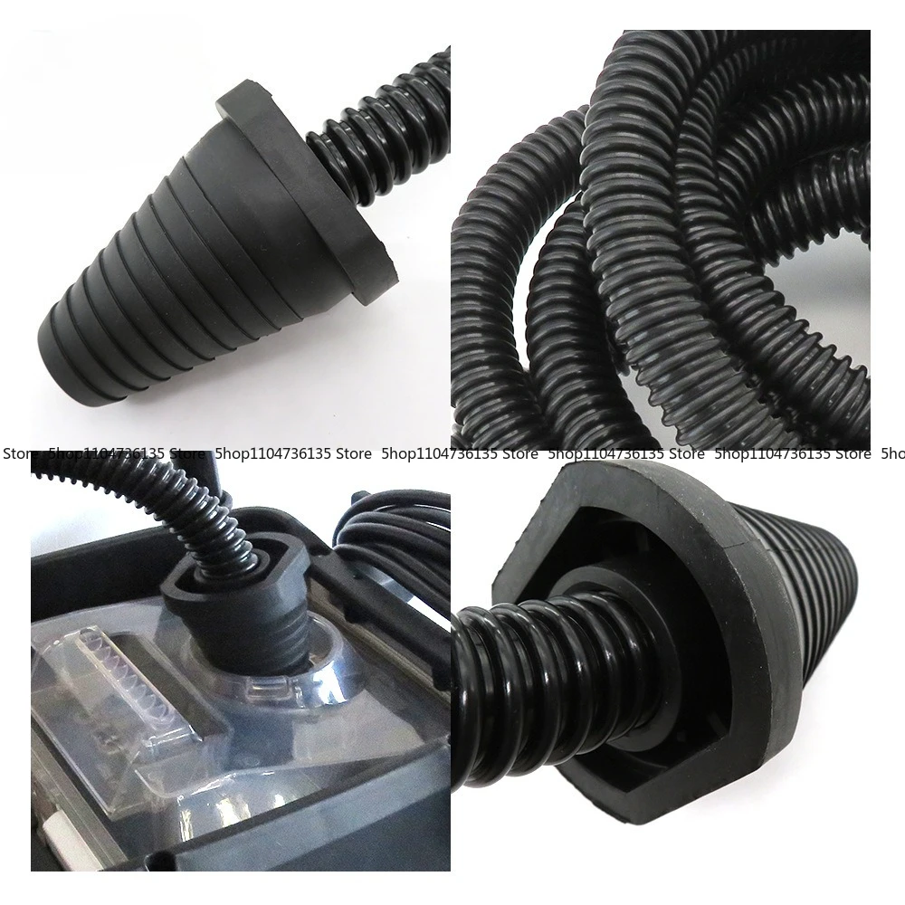 400Cm Wall Sander Vacuum Pipe, Black Plastic Corrugated Threaded Pipe, Sander Hose
