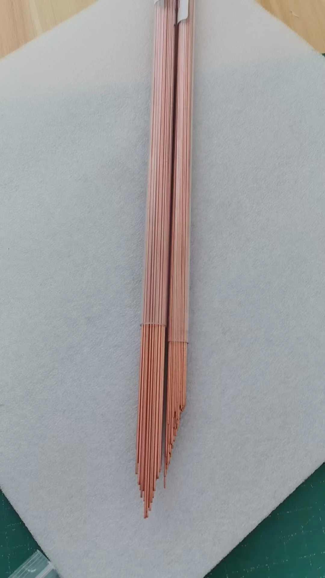 EDM Copper tube EDM Electrode tube OD0.3-1.0MM 400mm 500MM single hole Drill pipe Electrodes pipe apply for EDM drilling machine