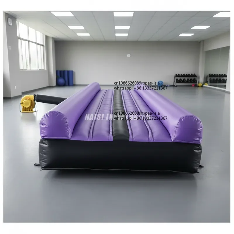 Custom Size Commercial PVC Inflatable Air Track Mat Trampoline for Gymnastics Cheerleading