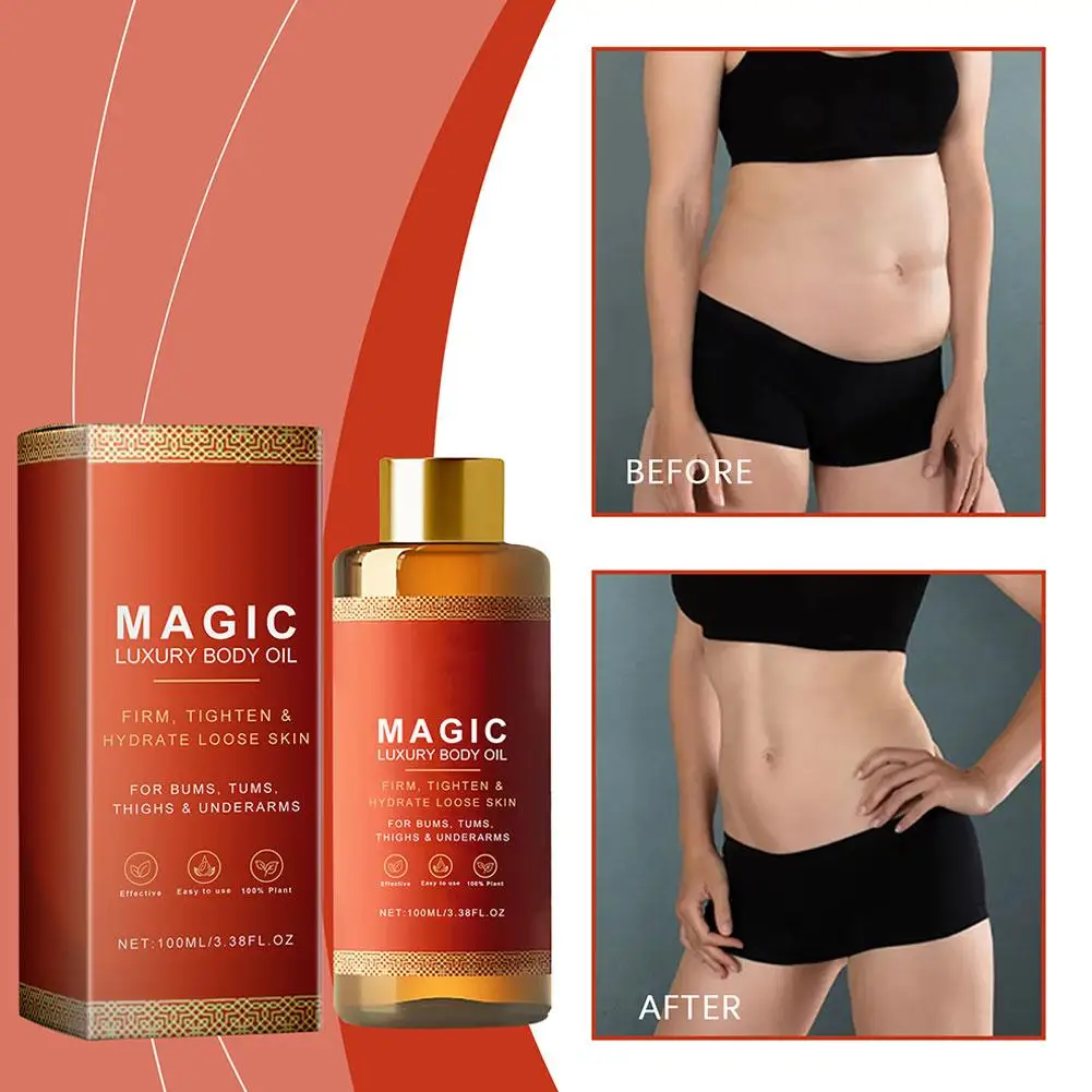 100% Pure Besque Magic Body Oil Voor Armen Borst Dijen En Tums Lichaamsverzorging Hydraterende Huidverzorging Olie 100 ml