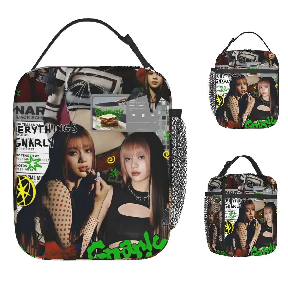 

Корейский стиль KATSEYE Gnarly сумка для обеда коробка для отдыха для мужчин портативная сумка-холодильник Оксфордские термосумки для обеда на заказ