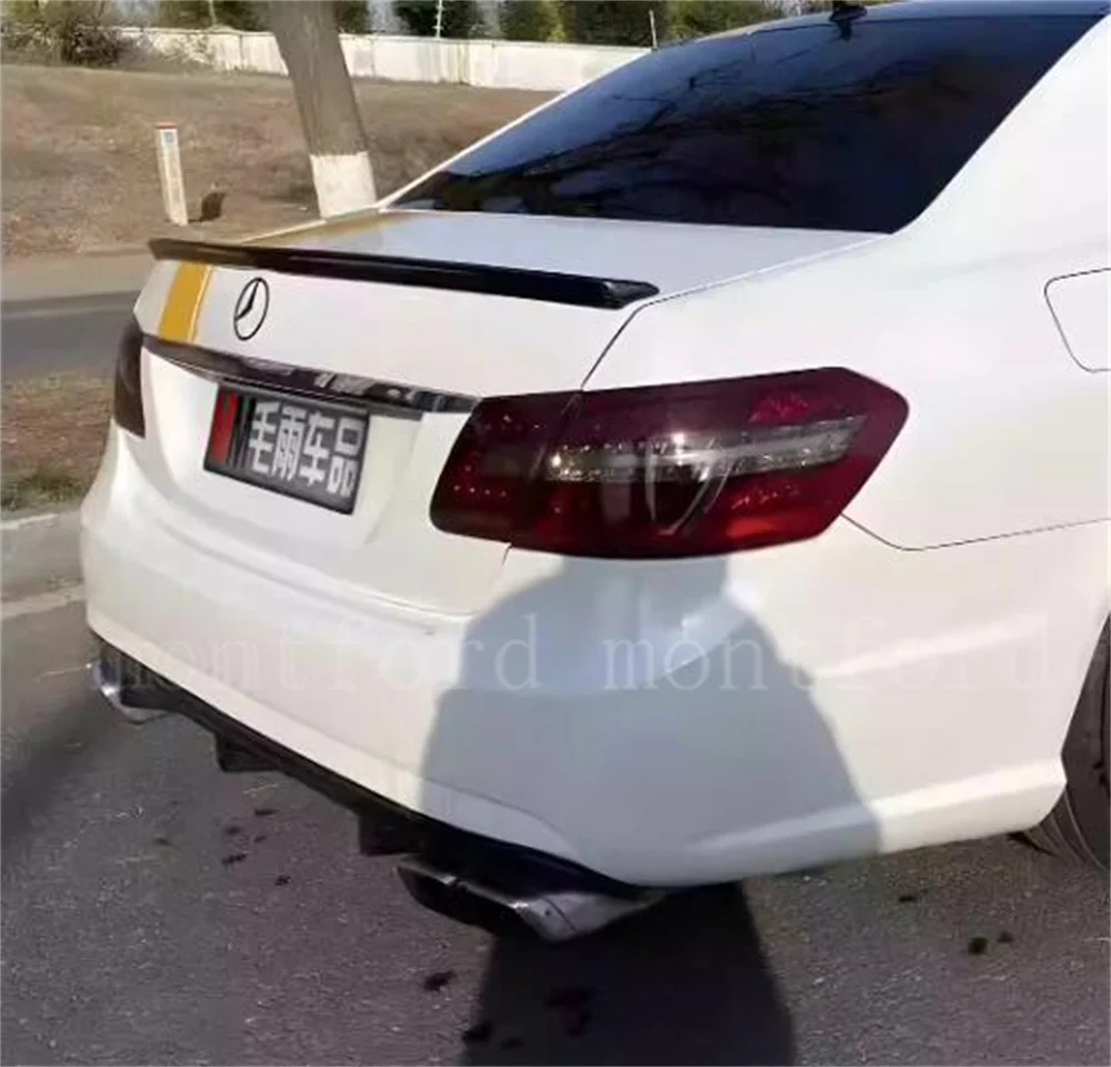 Spoiler For Mercedes W212 2008-2013 High Quality Abs Plastic Car Tail Wing Decoration For Mercedes-benz Mercedes E Class W212