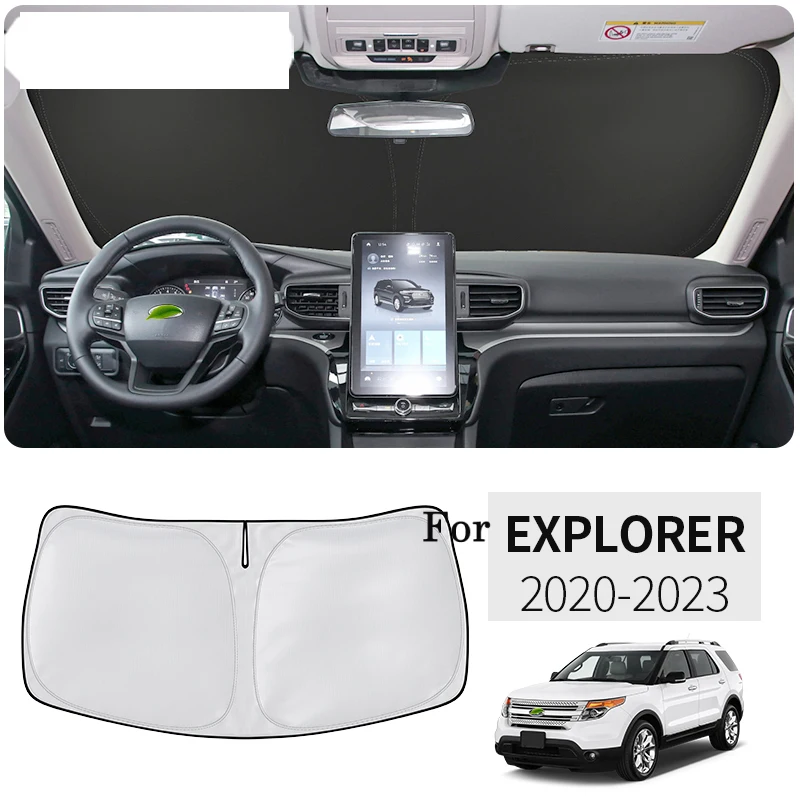 

Солнцезащитный козырек на переднее окно, Стайлинг автомобиля, наноизоляционный козырек от солнца на лобовом стекле, автомобильные аксессуары для интерьера для Ford Explorer 2020-2023