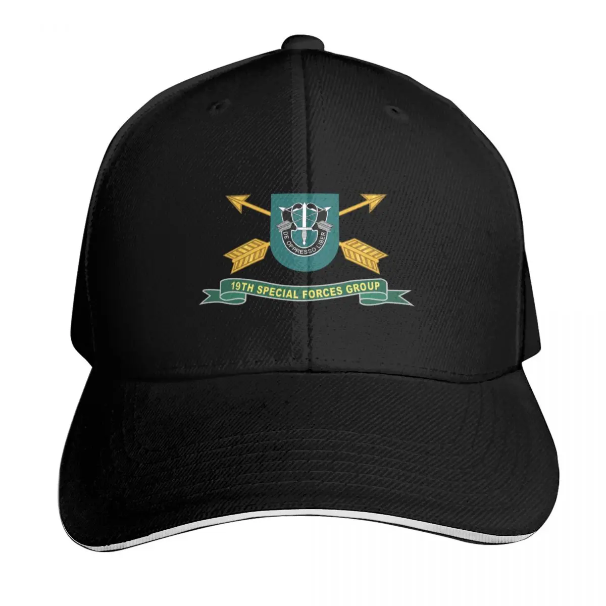 Army - 19th Special Forces Group - Flash w Br - Ribbon X 300 Baseball Cap Men Women Casual Summer Sport Sun Cap