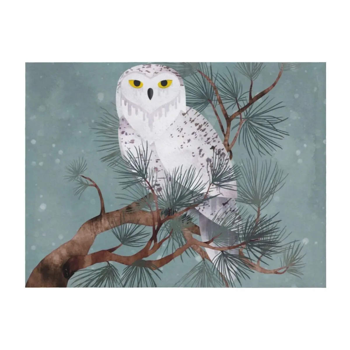 

Snowy Throw Blanket Warm Vintage cosplay anime warm for winter Blankets