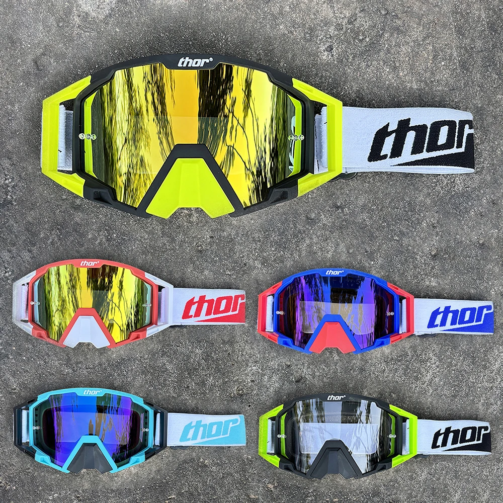 

New Men Motocross Goggles Motorcycle Glasses Enduro Anti-fog Cycling Moto Dirt Bike MX MTB Riding Sunglasses HD Mirrored Lens