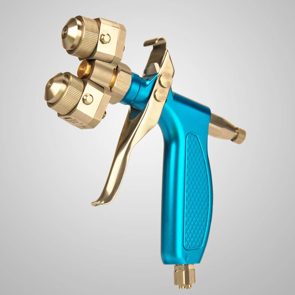 AB dosage form double head, two-component manual spray gun for resin nano-spraying