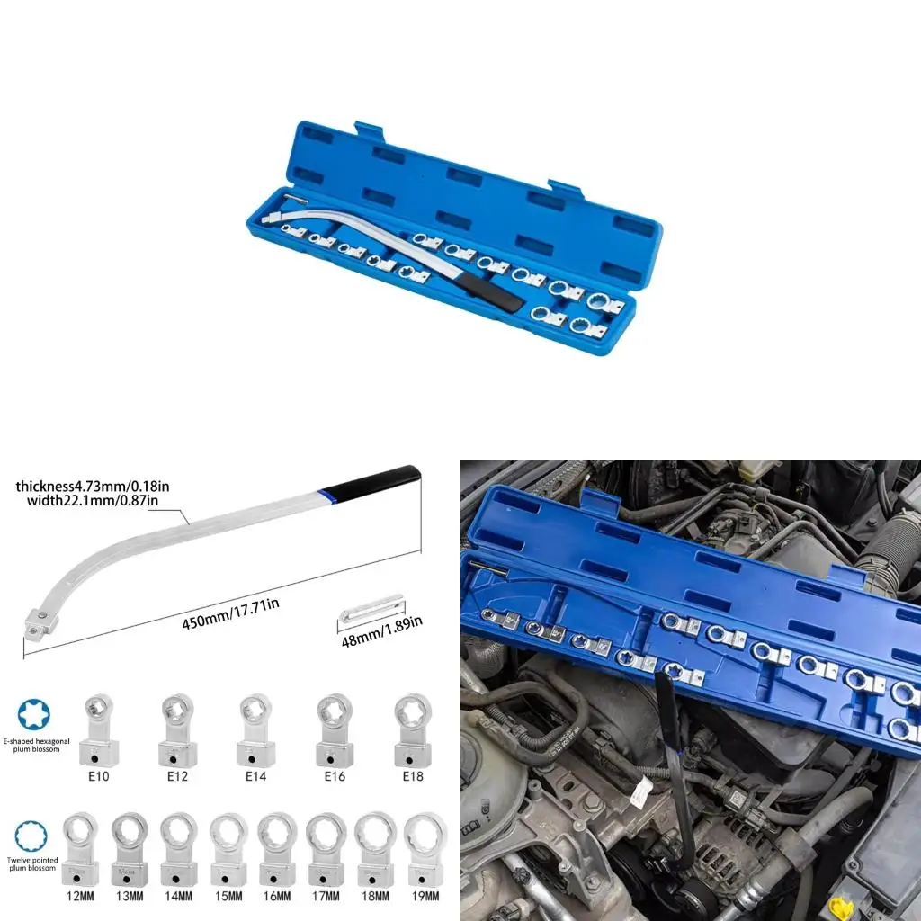 

Multiple Size Adapters Ergonomic Handle Universal Vehicle Torque Wrench