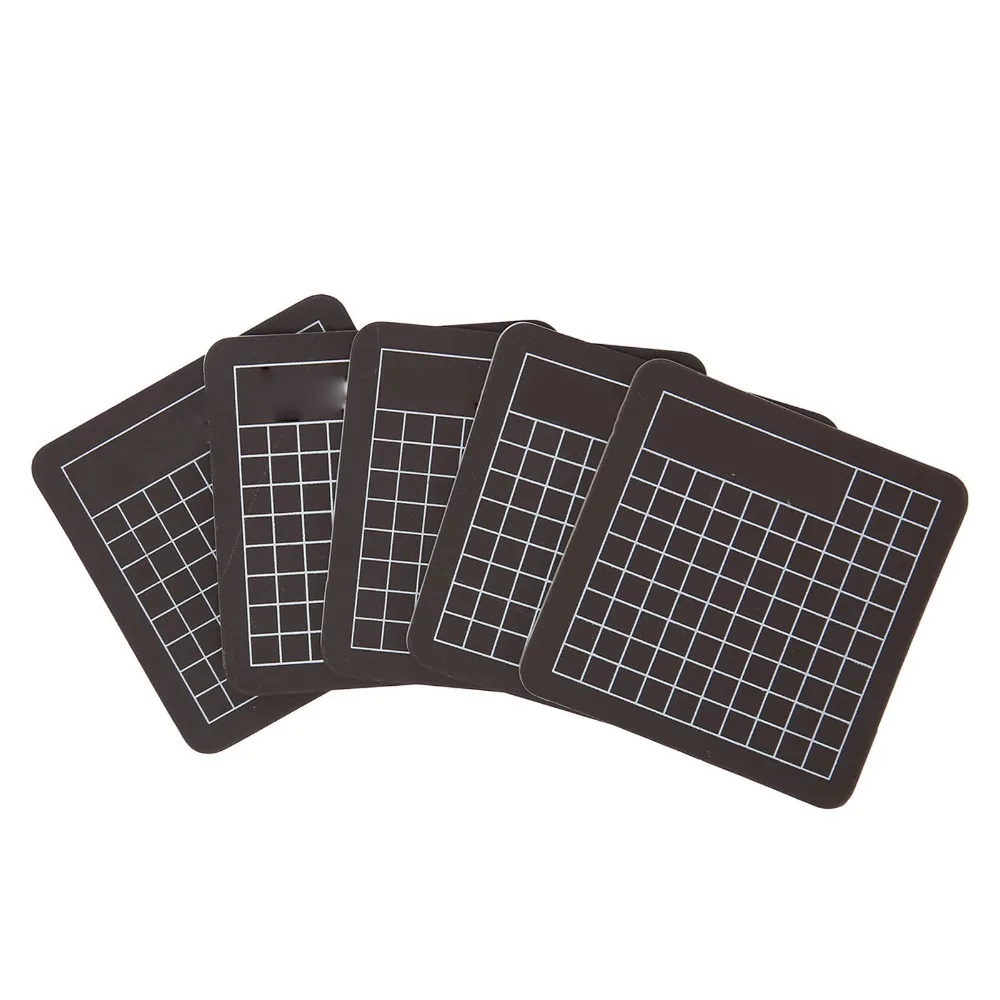 5Pcs Scratch Tough Pvc Material Cutting Mat Black 6x6cm Carving Pad Soft Double Sided Craft Mat Model Making