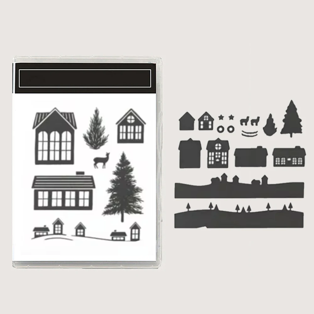September-December 2026 New Dies Stamps Collection Christmas Tree Pumpkin Fall Winter Christmas for Scrapbook Making DIY Crafts