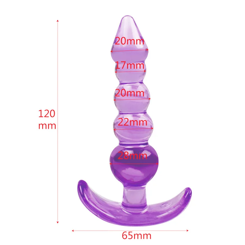 S/M/L Adults Plug Anal With Jewelry Erotic Colorful Stainless Steel Butt Anal Beads Crystal Stimulator Sex Toys Dildo for woman