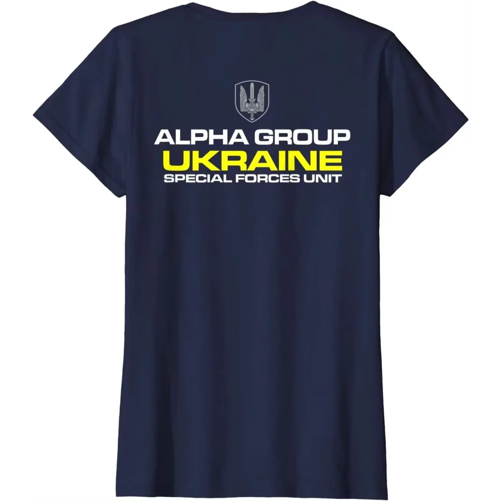 2024 Ukraine Special Forces Alpha Group Spetsnaz SBU T-Shirt. Summer Cotton Short Sleeve O-Neck Mens  New Oversized T Shirt