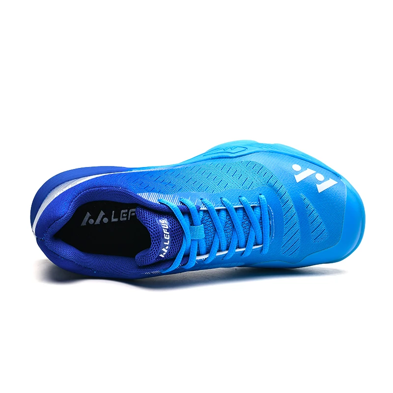 Men’s Tennis Shoes Outdoor Knit Badminton Shoes Non-slip Women Table Tennis Sneakers Breathable Running Fitness Training Shoes