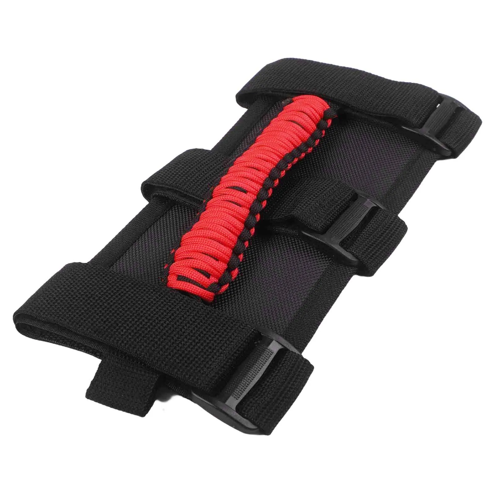 4 Pack Handrails with Anti Rolling Frame for Jeep For Wrangler Passenger Roof Grab Handles Made with Nylon Fabric