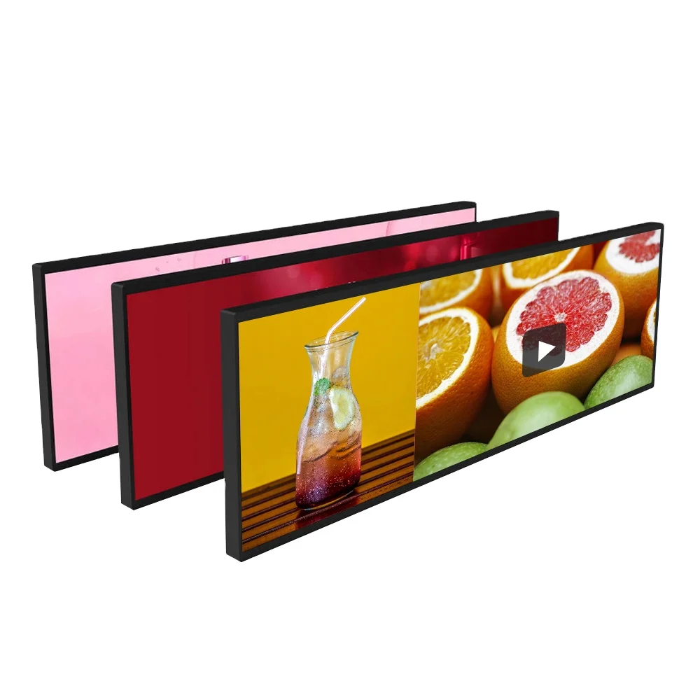37 Inch High Quality Stretch Bar LCD Advertising Screen Display Screen Panel For Advertising Publish