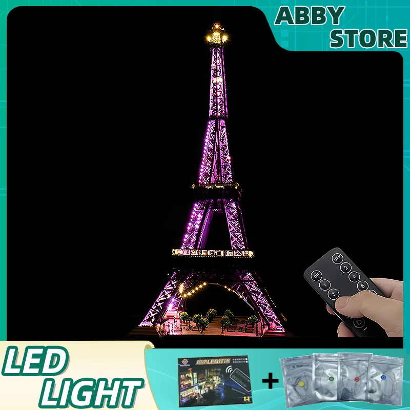 DIY RC LED Light Kit For LEGO 10307 Eiffel Tower   (Only LED Light,Without Blocks Model)