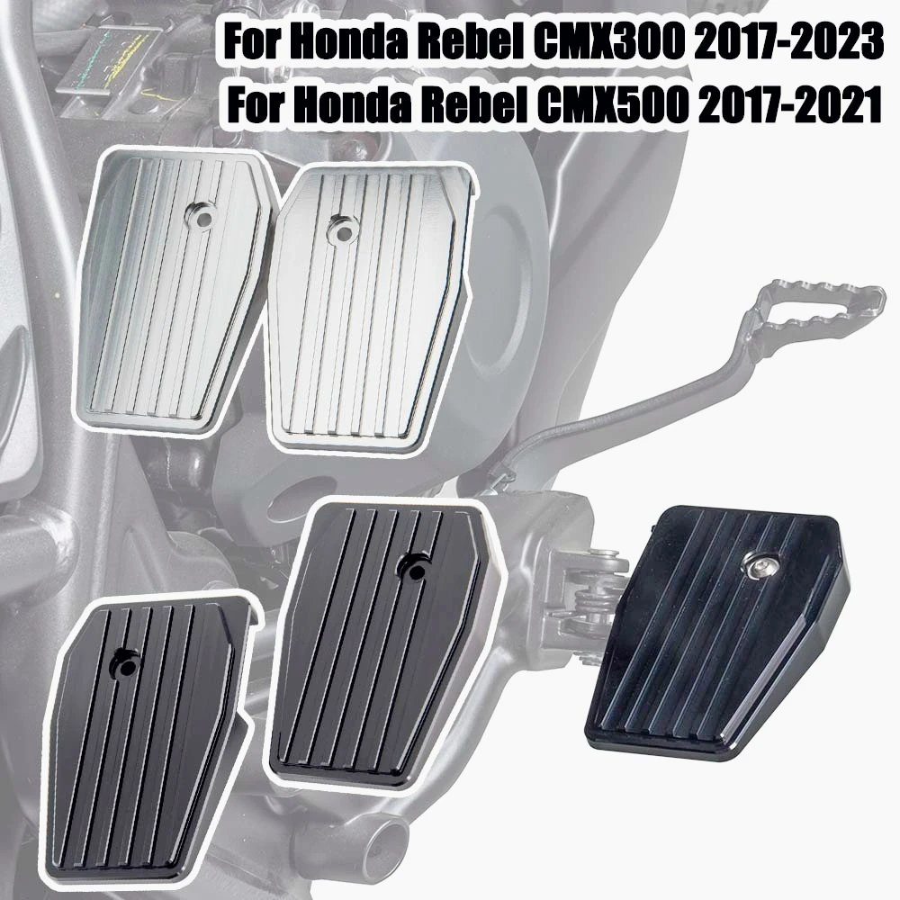 

For Honda CMX500 Rebel CMX300 Rebel500 Motorcycle Billet Wide Foot Pegs Pedals Rest Foot-pegs Moto Accessories Black