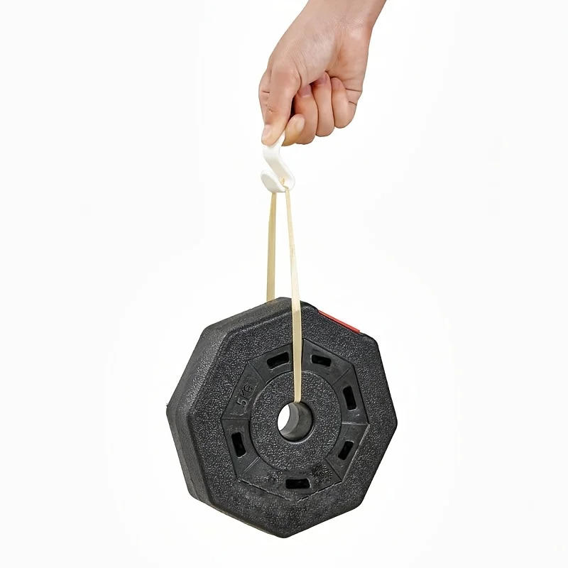 10 hangers connected to plastic hooks