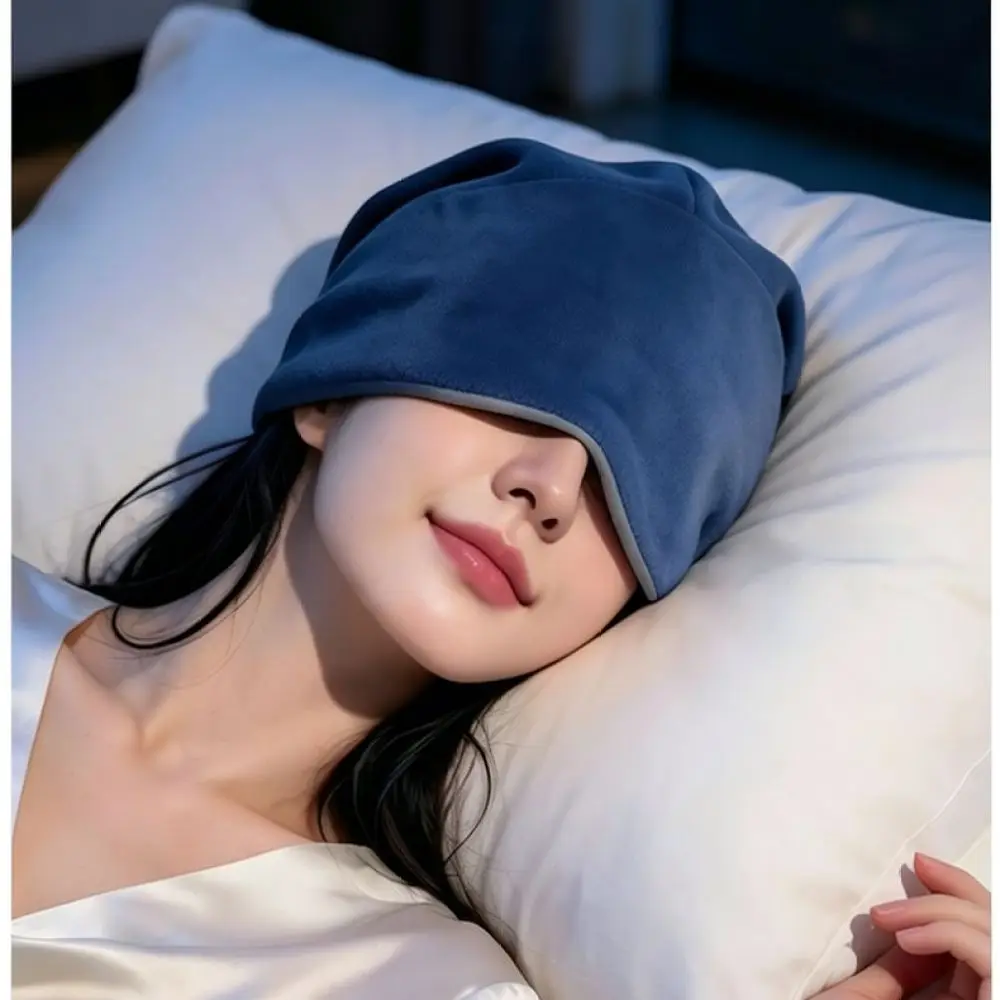 Weighted Velvet Sleeping Mask Shade Cover Light Blocking Headband Sleep Helper For Travel Nap Relaxation Unisex