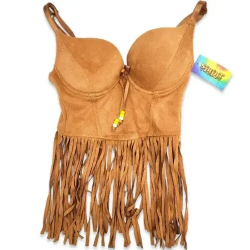 الهبي شرابة سترة وربطة عنق صبغ مجموعة عصابات رأس 60s 70s نمط الجلد ضيق تأثيري حلي للرجال والنساء أداء مرحلة الحفلات #4