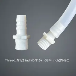 5pcs Plastic Male Thread Hose Connector G1/2 G3/4 Inch DN15 DN20 Pagoda Joint Water Pump Equipment Hose Irrigation Aquarium