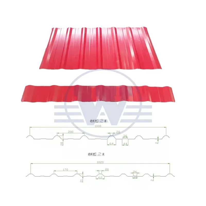 التلقائي PPGI GI PPGL GL IBR لوحة طبقة مزدوجة آلة تشكيل لفة التسقيف المعدنية TR6 آلة تصنيع البلاط الصلب صفائح السقف