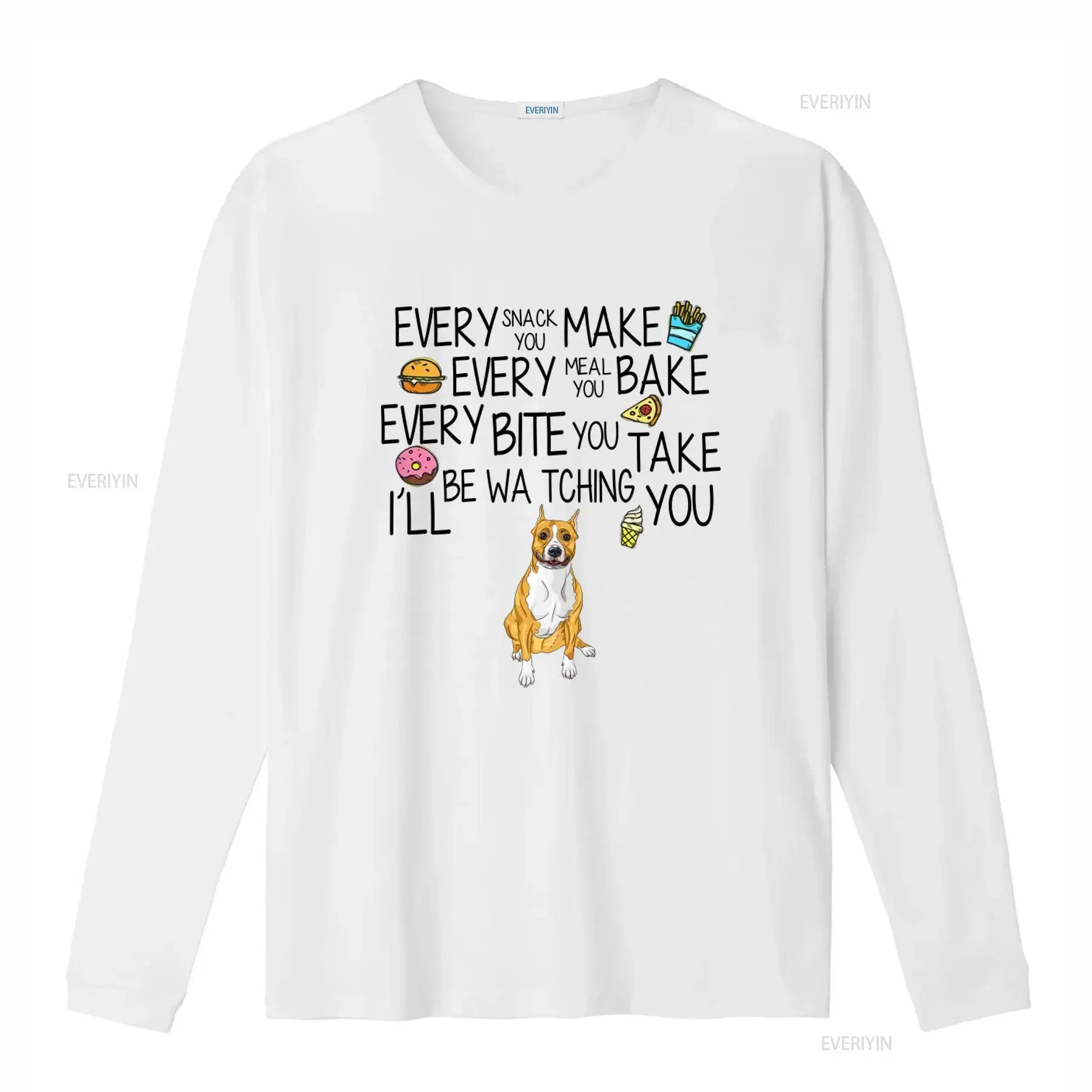Amstaff Every Snack You Make Meal Bake Bite Take I'Ll Be Watching Funny T Shirt S 6Xl vintage Washed Top For Everyday Wear