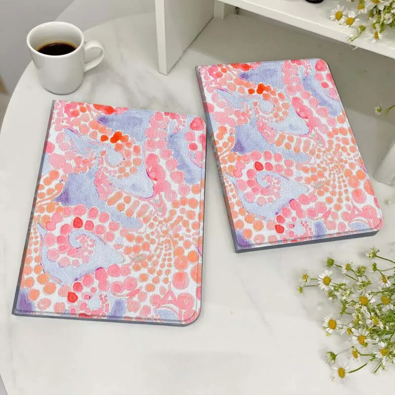 

Colorful Flower Pattern Art For Honor MagicPad MatePad M5 8 9 2 3 10 12 X V7 V8 X8 X9 V9 GT X9a GT2 S Air Pro Tablet Case