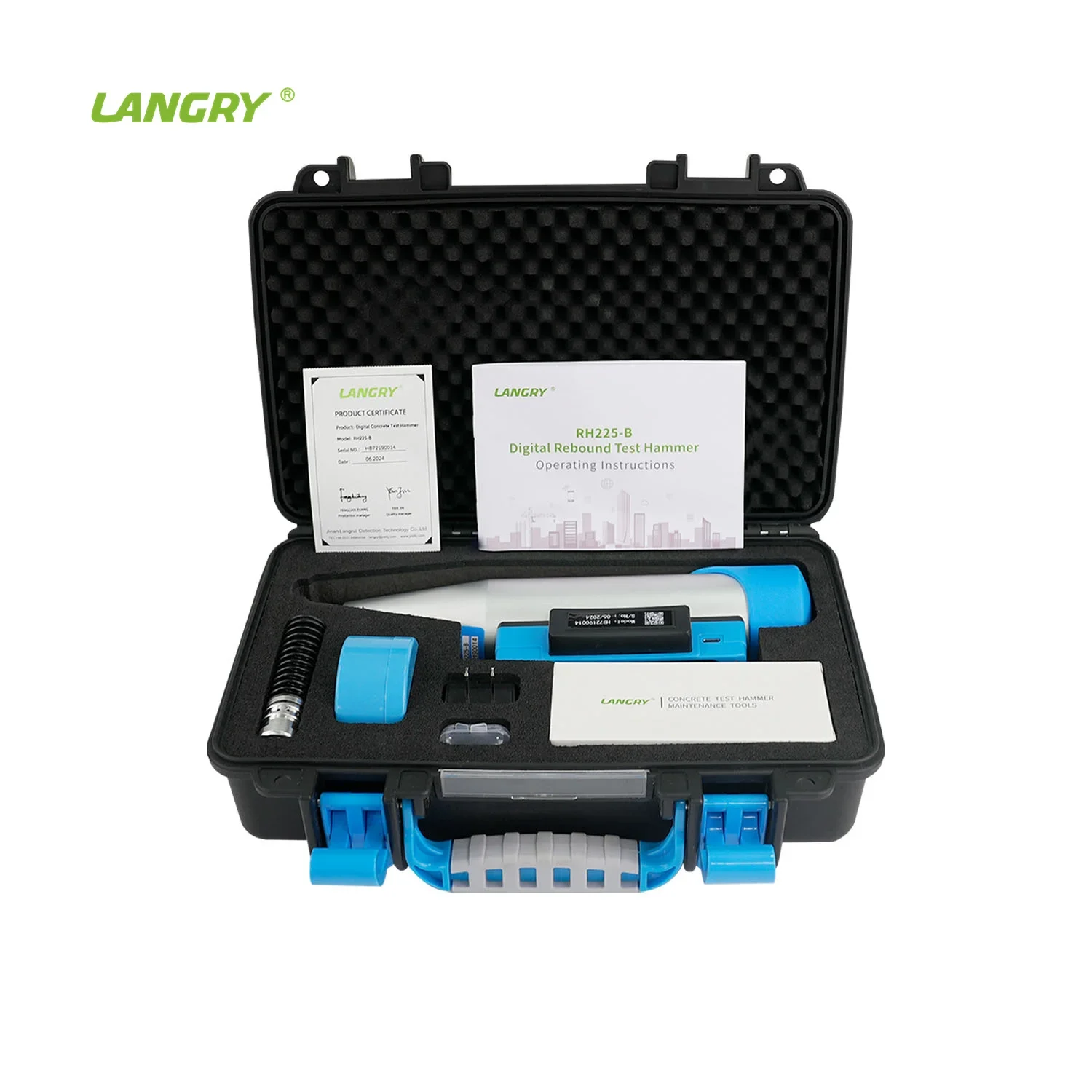 

LANGRY RH225-B Digital sclerometer Schmidt Concrete Hammer Test