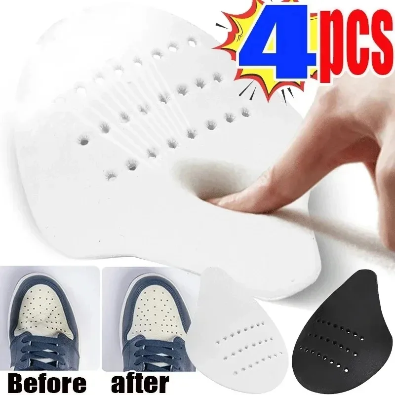 2/4Pcs EVA Shoe Shield Sneaker Support Protector Toe Cap Durable Holder Footwear Guard Anti-Collision Toe Cover Shoe Head