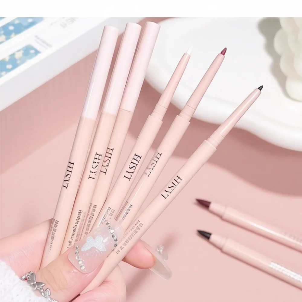 HISYI Durable Gel Eyeliner Pencil Waterproof Smudge Resistant Fine Tip Makeup Tool Easy Application For Daily Eye Styling