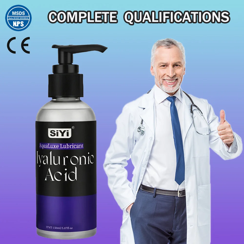50 مل / 150 مل زيوت التشحيم المائية بحمض الهيالورونيك - غير لزجة، آمنة للواقي الذكري، لطيفة للبشرة الحساسة للأزواج التشحيم الجنسي #6