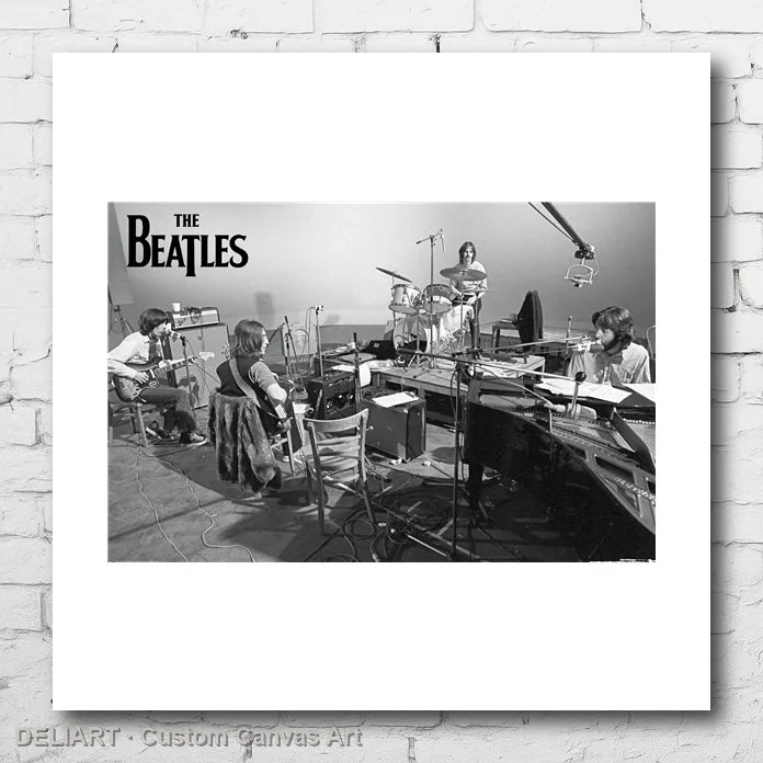 

BEATLES - LET IT BE STUDIO Canvas Poster Custom Size Available Room Decoration Home Decor Wall Art