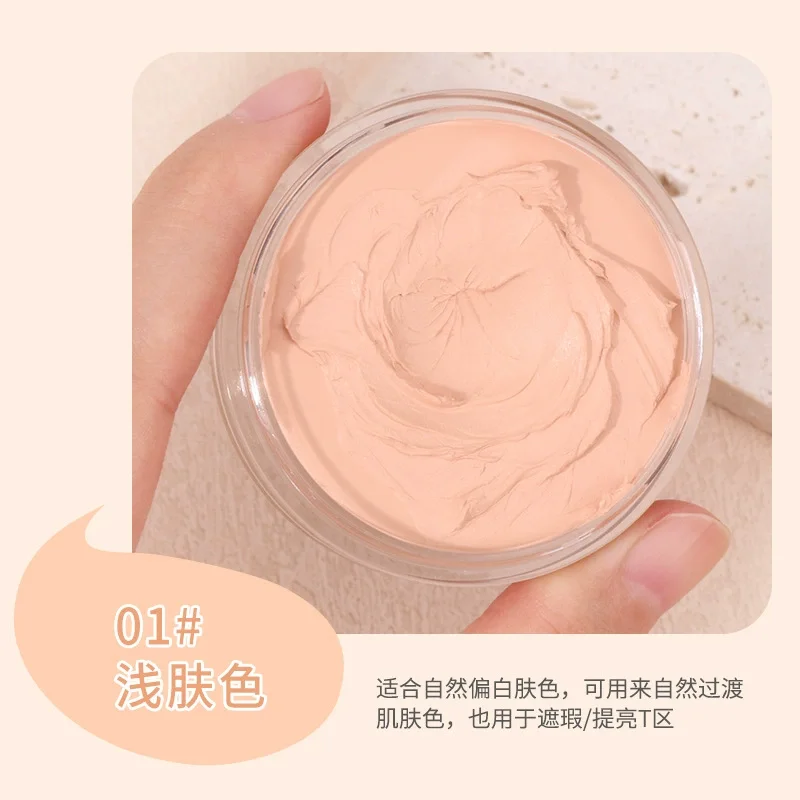 Corrector suave y sedoso para cubrir manchas, acné, ojeras, tatuajes, cicatrices, base en crema, resistente al agua, corrector fuerte a prueba de sudor