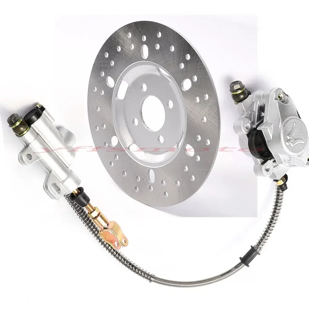 

650mm Hydraulic Rear Brake Caliper Cylinder with Disc Rotor fo ATV Quads Trikes Drift Trike Drift 4 Wheeler