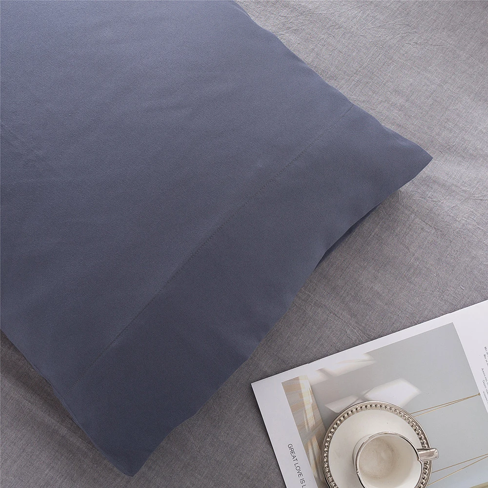 Battilo 2pcs Solid Envelope Pillowcases Queen King Size Pillowcover Soft&Breathab Microfiber Cushion Cover For Bed Hotel Bedding - view 5