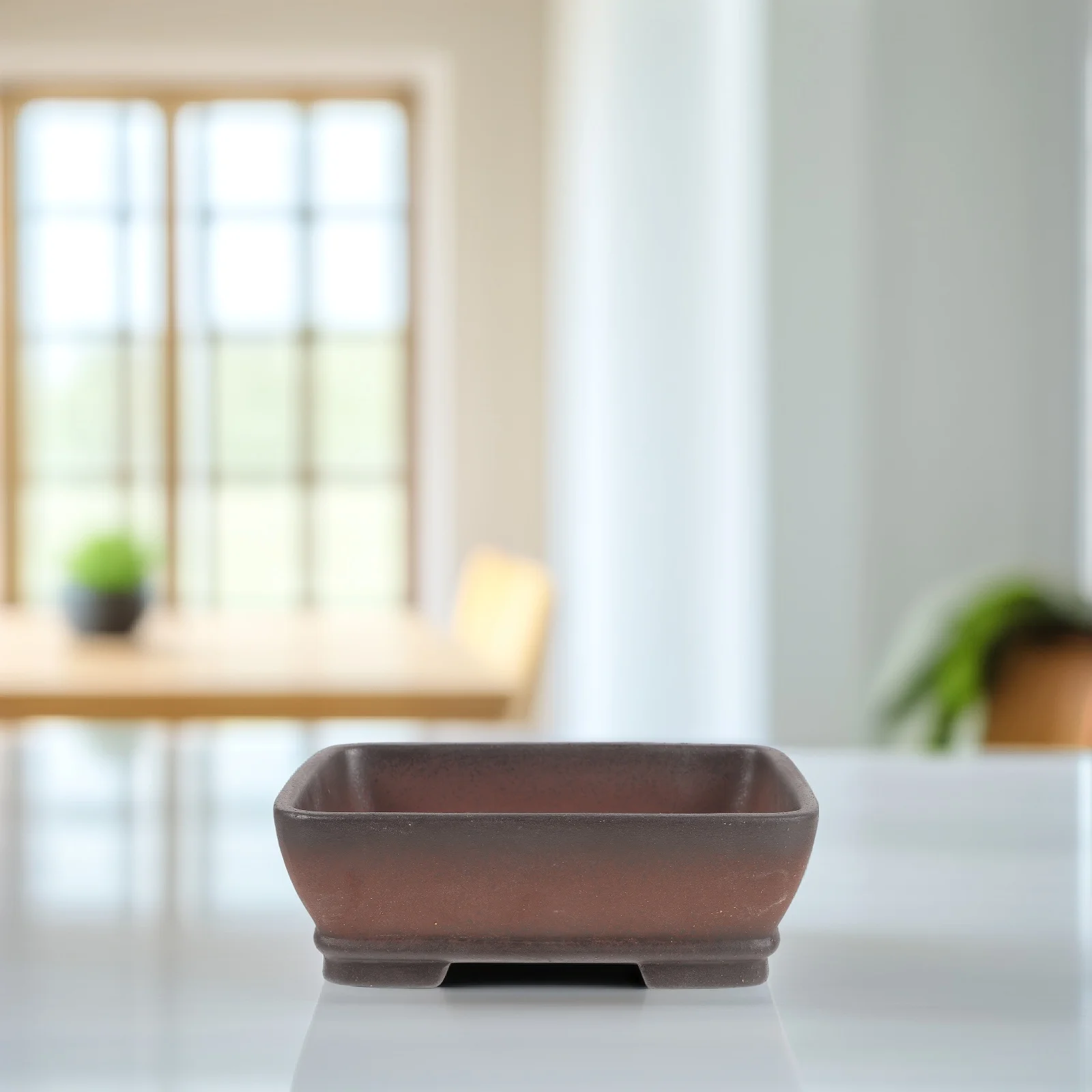 

Purple Sand Plant Pot Rectangular Succulent Flowerpot Bonsai Planter Hole Large Pots