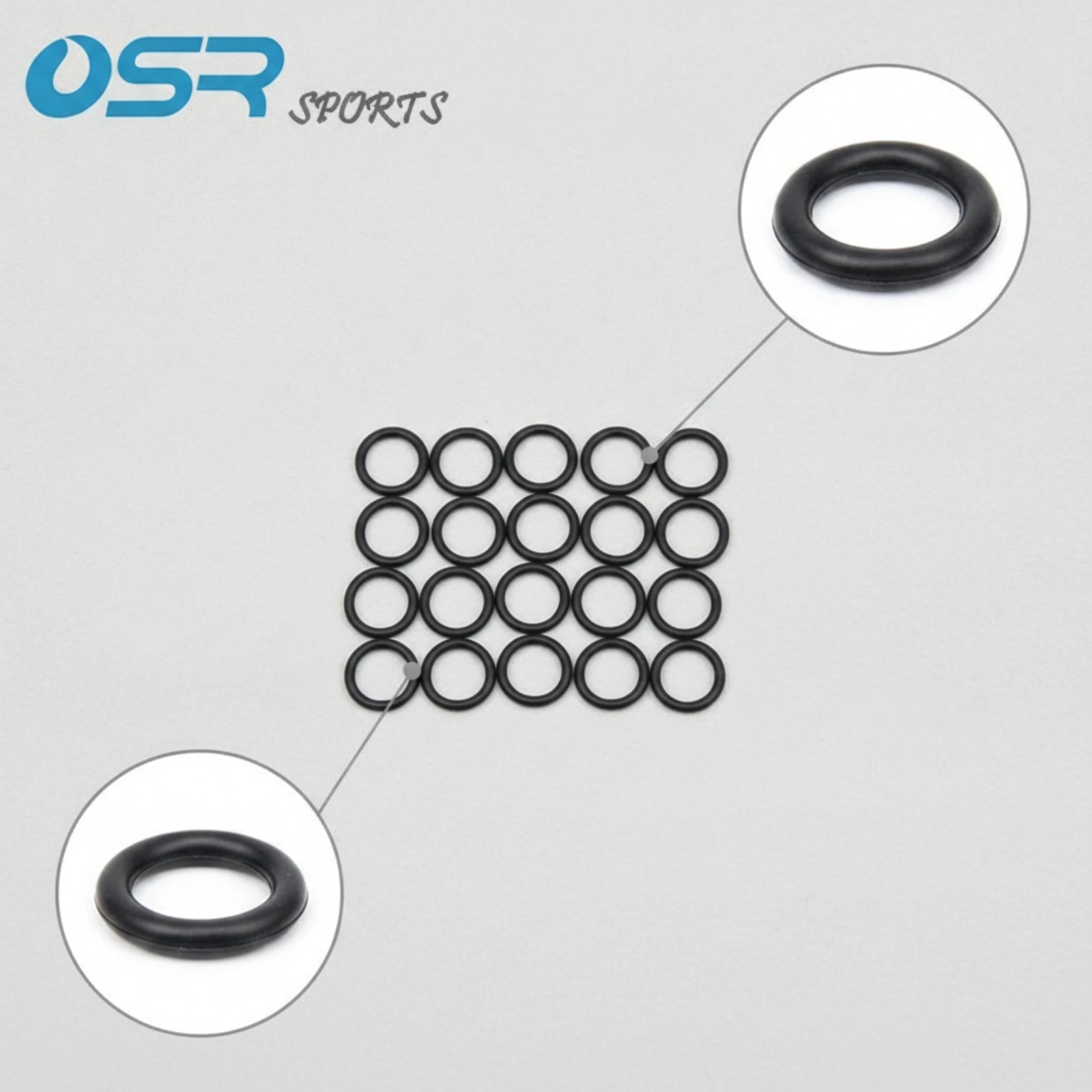 20 Pieces NBR O-Seal Metric Nitrile Rubber O-Seal Seal Resistant Gasket Long-Lasting for Technicians, Diving Regulator