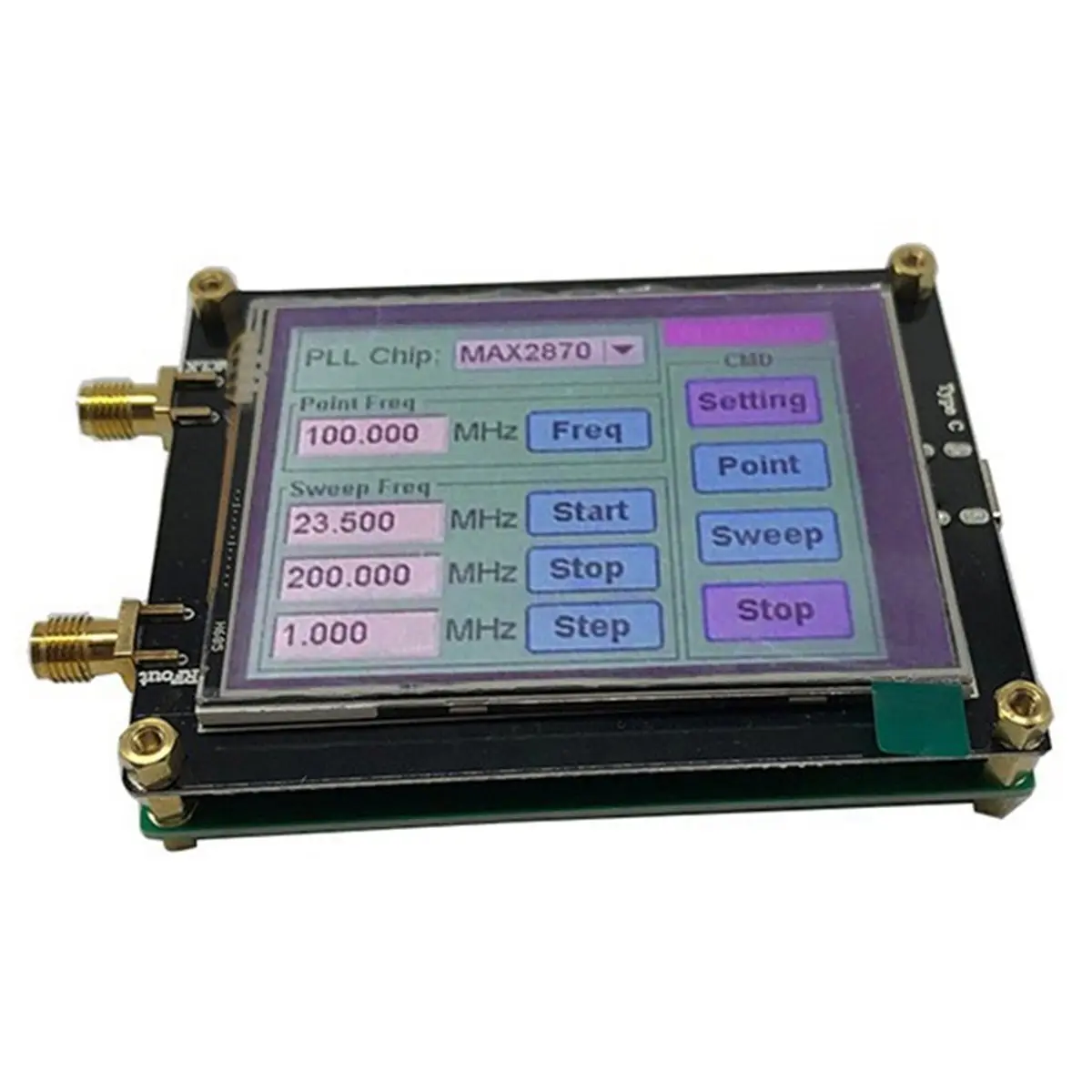 ^DT647~~ADF4350 Signal Source Generator Module 137.5mhz-4400mhz with LCD Display for Testing Development
