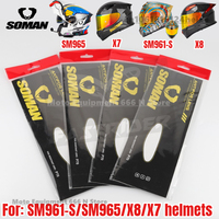 SOMAN Motorcycle Helmet Lens Anti Fog Sticker for SM961-S/SM965/X8/X7 Helmet