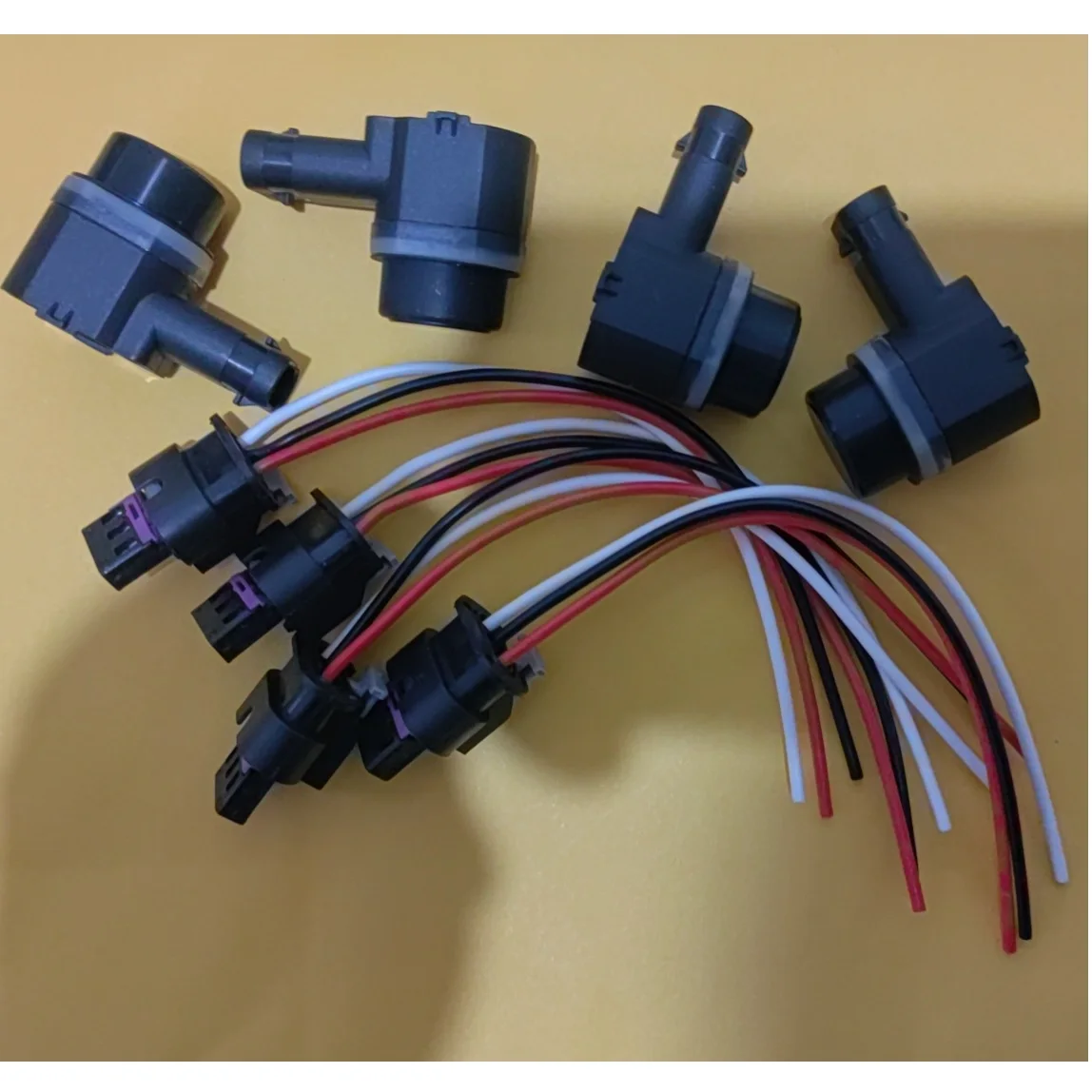 

4 датчика парковки и 4 разъема для Land Range Rover MK4 IV Sport Discovery Evoque LR041094, LR024299, фотосессия