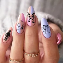 TSC-160 TSC-383 TSC-421 Electric attribute game role Bear Korea 3D Back glue Nail sticker Nail decoration Nail art Nail ornament