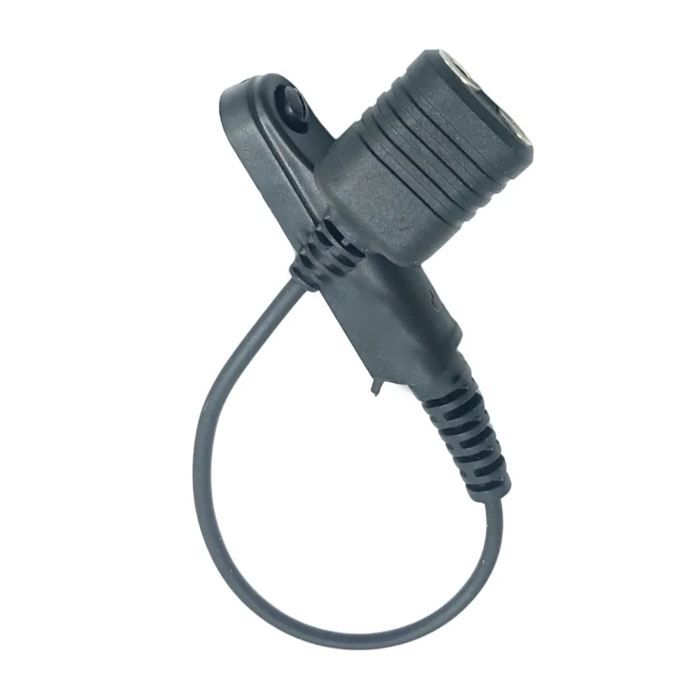 2-pin Headset Cable UV-9R Plus Adapter For Outdoor Communication Screw-on Attachment Portable Pocket Fit Flame Retardant Plastic
