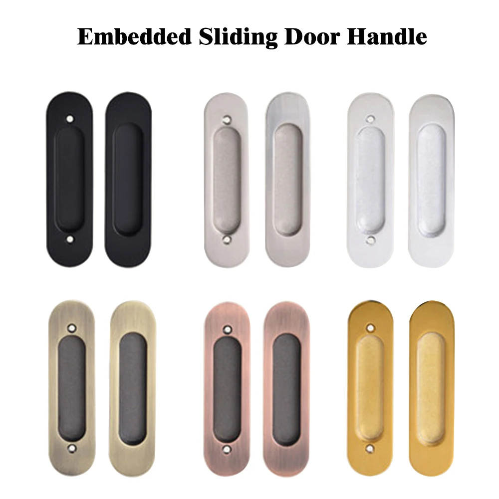 

Embedded Sliding Door Handle Zinc Alloy Concealed Door Knobs Cabinet Drawer Hidden Buckle Kitchen Furniture Stealth Pull Handles