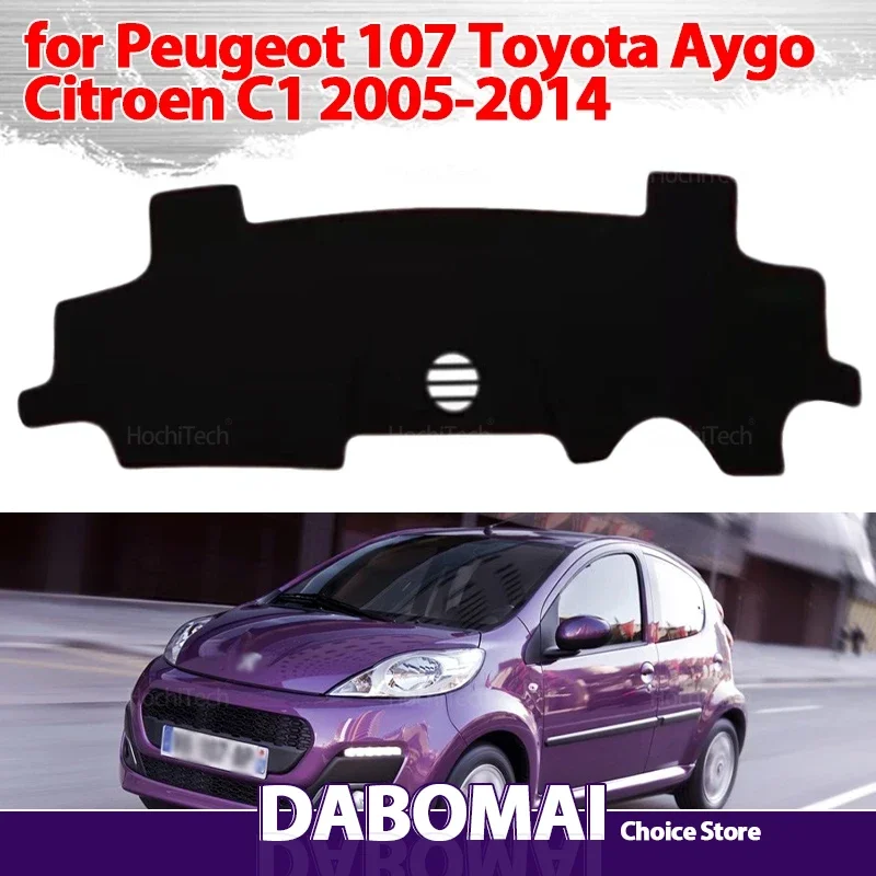 

Для Peugeot 107 Toyota Aygo AB10 AB20 AB30 2005-2014 крышка приборной панели автомобиля, избегайте света, накладка на приборную платформу, коврик, ковер