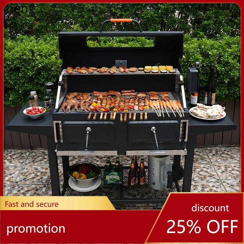 HXL Electric Rotating Grill Multi-Functional BBQ Outdoor Patio Barbecue Grill