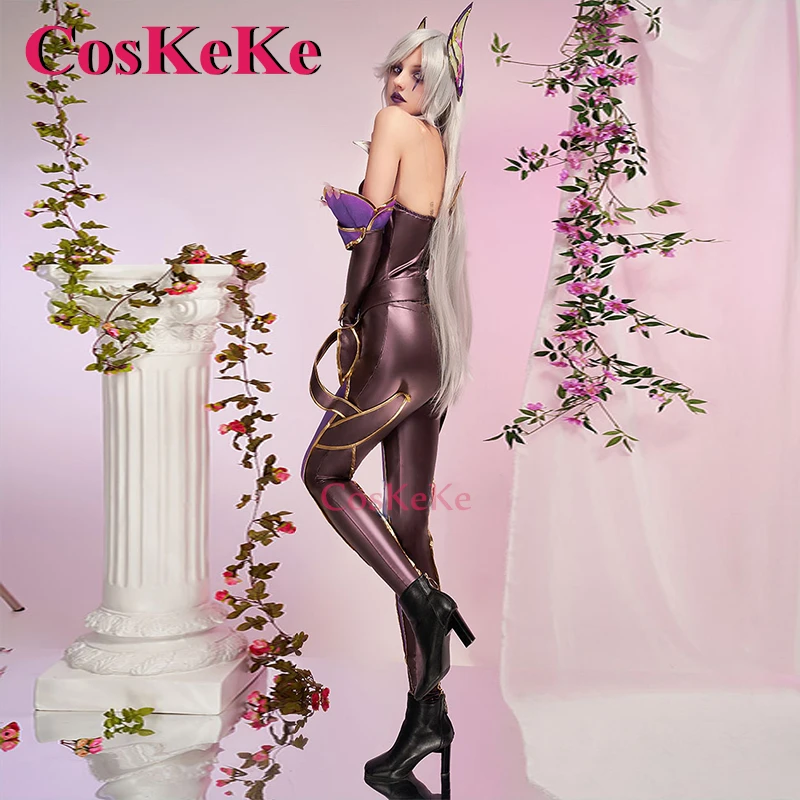 CosKeKe Katarina Du Couteau Cosplay Anime Game LOL Costume Fashion Sexy Unifrom Women Halloween Party Role Play Clothing S-XL